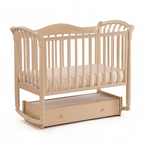 Детская кровать Лель БИ 10.2 Азалия маятник поперечный, слоновая кость (Лель, LIEL-БИ 10.2_слоновая кость)